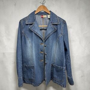 Vintage Faded Glory 1972 Special Edition Denim Blazer Jacket Women's L (12/14)